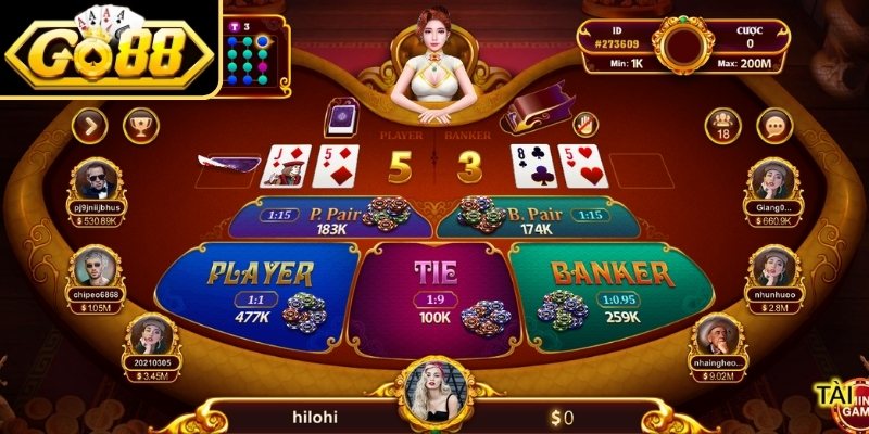 Mẹo chơi Baccarat GO88 nhanh thắng nhất